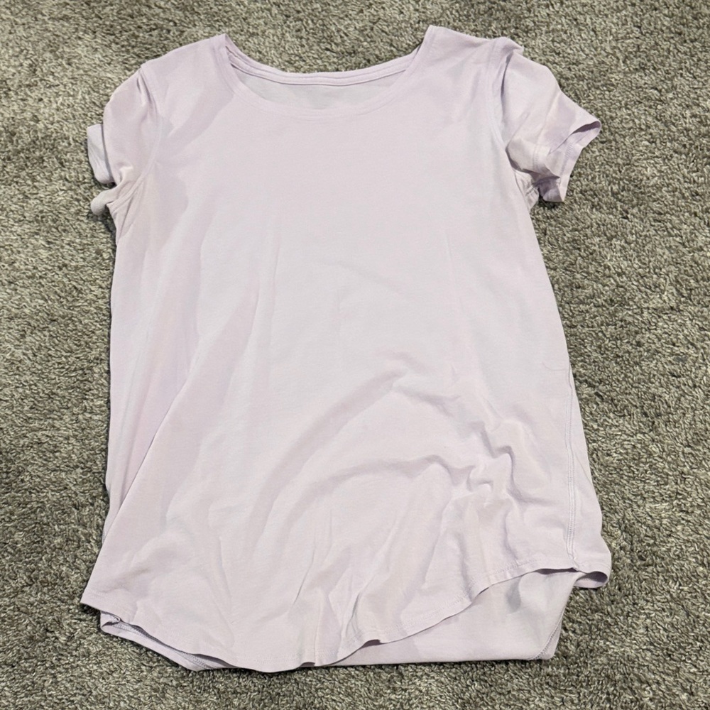 lululemon athletica Light Purple Short Sleeve Tee